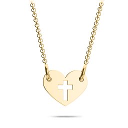 Love is Patient Necklace in 9K Solid Yellow Gold