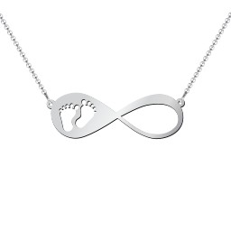 In My Footsteps Infinity Name Necklace