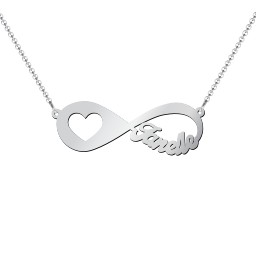 In My Heart Infinity Name Necklace
