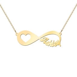 In My Heart Infinity Name Necklace