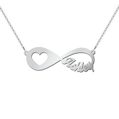 In My Heart Infinity Name Necklace – 9kt Yellow Gold