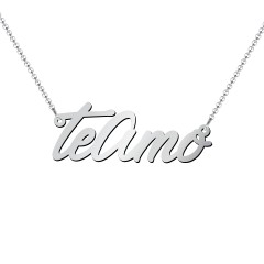 Te Amo Pendant – 18K Gold Plated Silver