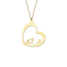 You'll Be In My Heart Pendant in 18K Gold Plated Silver