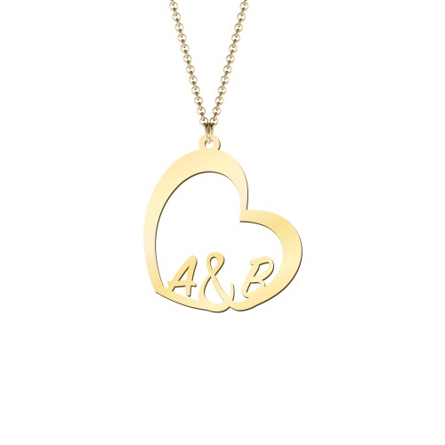 You'll Be In My Heart Pendant – 18K Gold Plated Silver