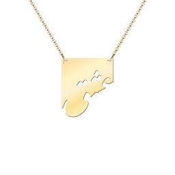 Eshgh Farsi Love Necklace in 18K Gold Plated Silver