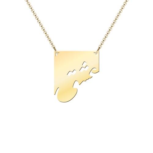 Eshgh Farsi Love Necklace – 18K Gold Plated Silver