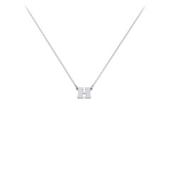 Petite Initial Letter Necklace – Sterling Silver