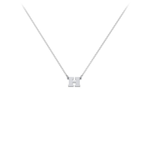 Petite Initial Letter Necklace – Sterling Silver