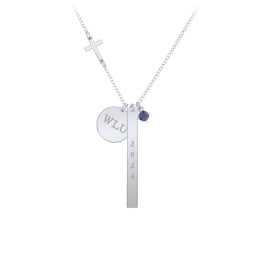Milestone Necklace with Cross Charm