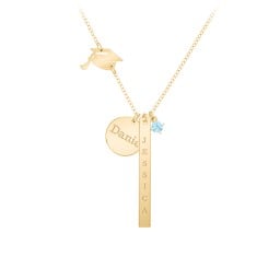 Milestone Necklace with Graduation Hat Charm