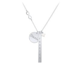 Milestone Necklace with Infinity Charm