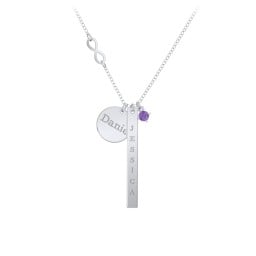 Milestone Necklace with Infinity Charm