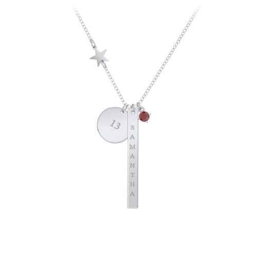 Milestone Necklace with Star Charm