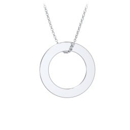 Engravable Circle Necklace