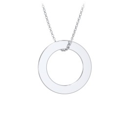 Engravable Circle Necklace