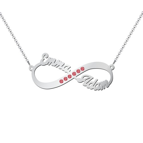 Infinity Name Necklace with Accents