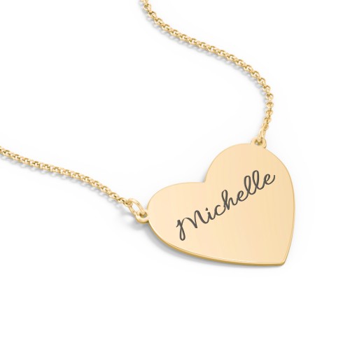 Call It A Crush Heart Necklace – 18K Gold Plated Silver