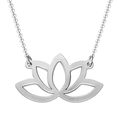 Luminous Lotus Cutout Necklace