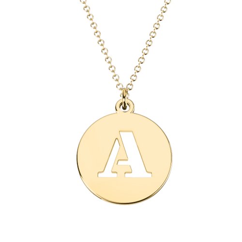 Illuminating Initials Necklace – 18K Gold Plated Silver