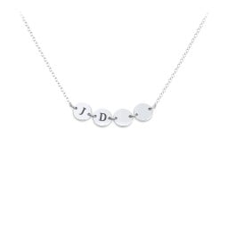 Engravable Initial 4 Disc Pendant