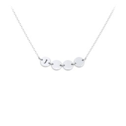 Engravable Initial 4 Disc Pendant