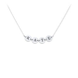 Engravable Initial 4 Disc Pendant