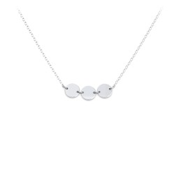 Engravable Initial 3 Disc Sorority Pendant