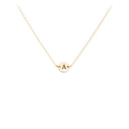 Engravable Initial Disc Pendant