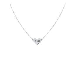 Engravable Heart Charm Sorority Necklace