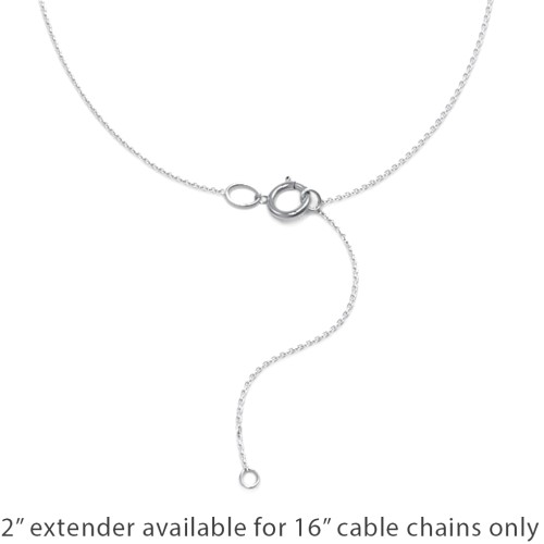 Engravable Heart Charm Sorority Necklace – Sterling Silver