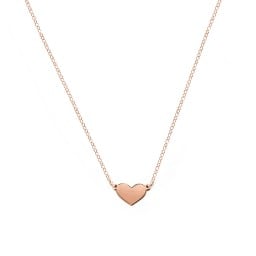 Engravable Heart Charm Necklace