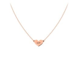 Engravable Heart Charm Necklace
