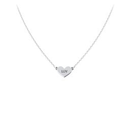 Engravable Heart Charm Necklace