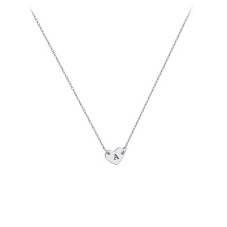 Engravable Initial Heart Necklace
