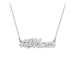 #1 Mom Name Necklace in 925 Sterling Silver