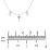 Initials Necklace with Gemstone Key Charm
