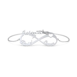 Love to Infinity Bracelet in 925 Sterling Silver