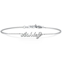 The Flourish Name Bracelet – Sterling Silver