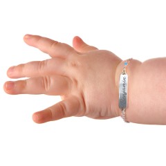 Kids and Baby Engravable Bracelet with Birthstone