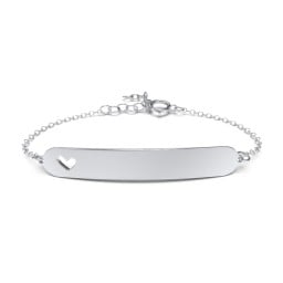 Engravable Bracelet with Heart