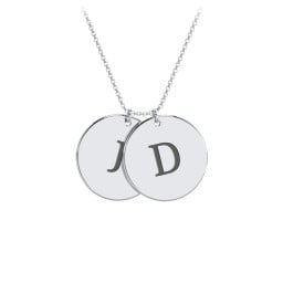 Engravable 2 Disc Pendant