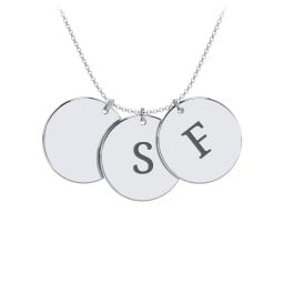Engravable 3 Disc Pendant