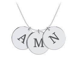 Engravable 3 Disc Pendant