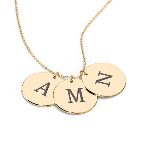 Engravable 3 Disc Pendant
