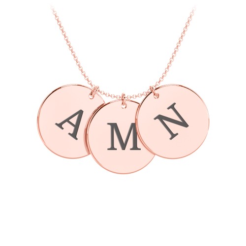 Engravable 3 Disc Pendant