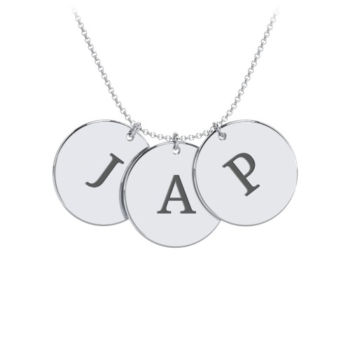 Engravable 3 Disc Pendant