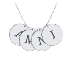 Engravable 4 Disc Pendant