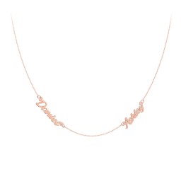Dainty Personalised Two Name Necklace