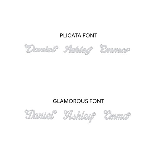 Dainty Personalised Three Name Necklace