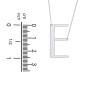 Engravable Asymmetrical Initial Necklace - E